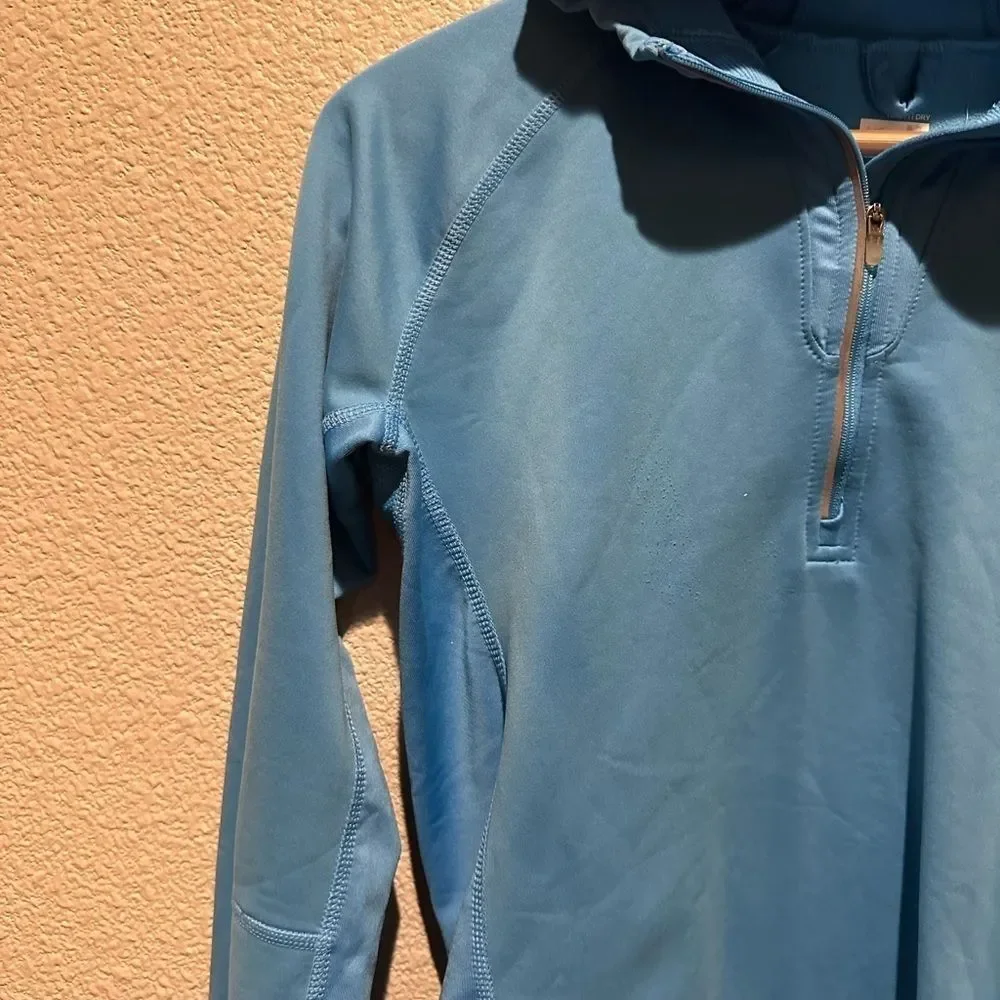Nike Athletic Women's Long Sleeve Quarter Zip Pullover W/ Thumb Hole Size M